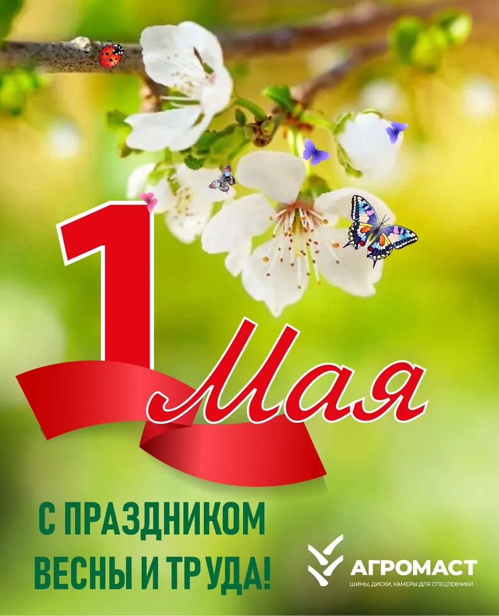 Поздравляем с первым днём мая!